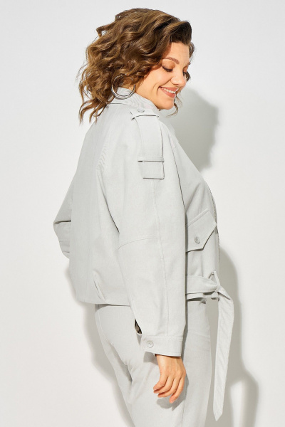 Жакет Liliana 1522 серо-зеленый - фото 3