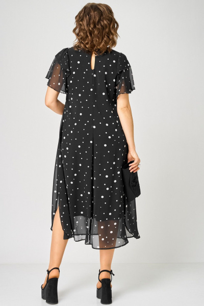 Платье EVA GRANT 7116А черный_горох - фото 15