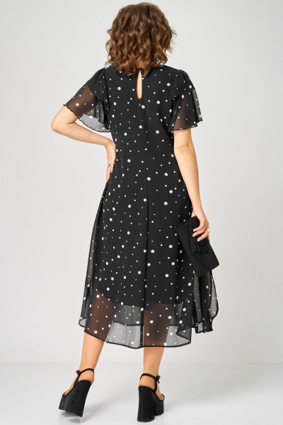 Платье EVA GRANT 7116А черный_горох - фото 11