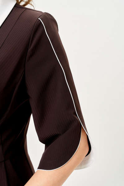 Платье ANASTASIA MAK 1308 корич. - фото 9