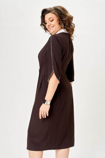 Платье ANASTASIA MAK 1308 корич. - фото 5