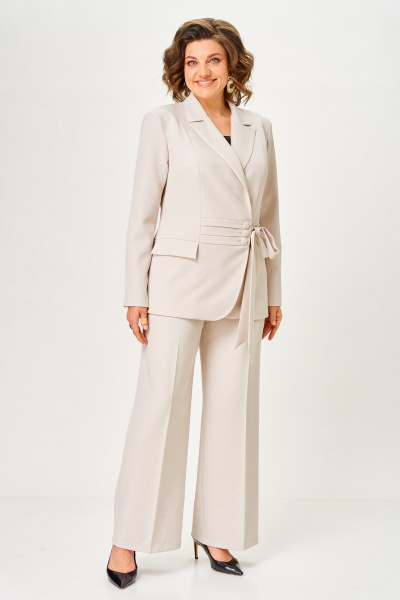 Брюки, жакет ANASTASIA MAK 1277 бежевый - фото 2