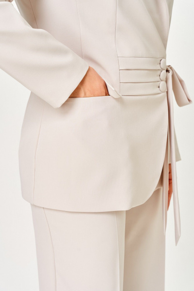 Брюки, жакет ANASTASIA MAK 1277 бежевый - фото 8