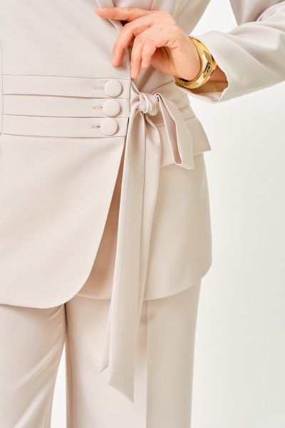 Брюки, жакет ANASTASIA MAK 1277 бежевый - фото 7