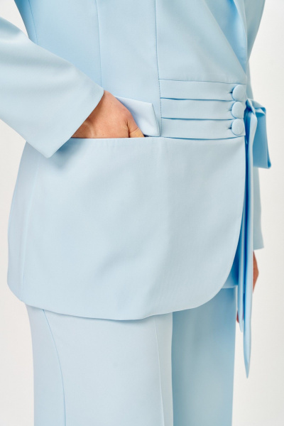 Брюки, жакет ANASTASIA MAK 1277 голубой - фото 10