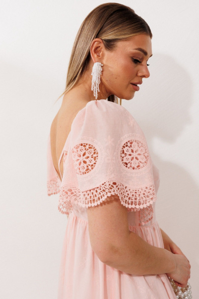 Платье Мода Юрс 26-2980 пудра - фото 13