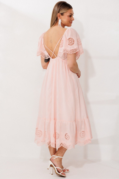 Платье Мода Юрс 26-2980 пудра - фото 8