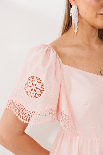 Платье Мода Юрс 26-2980 пудра - фото 11