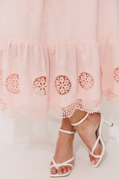 Платье Мода Юрс 26-2980 пудра - фото 10