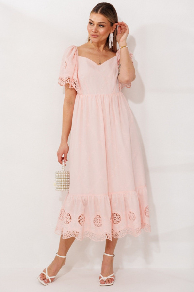 Платье Мода Юрс 26-2980 пудра - фото 3