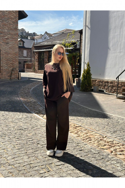 Брюки, майка ICY Street 25ICY095 шоколад - фото 3