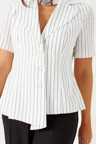 Брюки, жакет Beautiful&Free 6445 бело-черный - фото 6