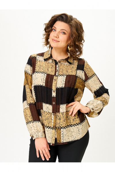 Блуза Zlata 4468 шоколадный - фото 1