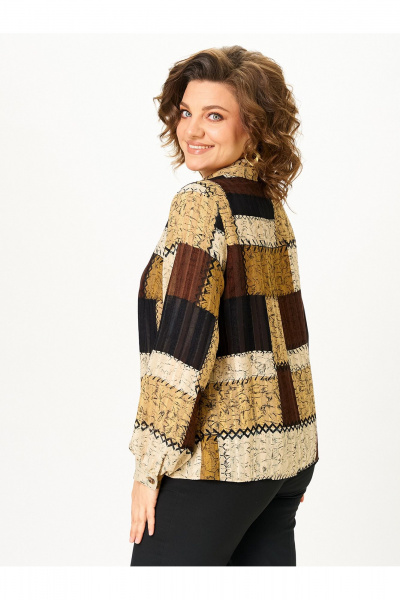 Блуза Zlata 4468 шоколадный - фото 6