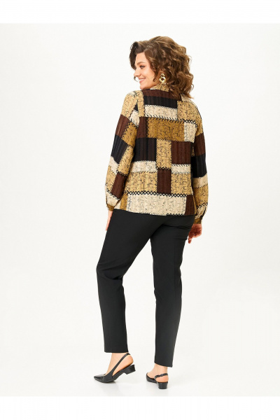 Блуза Zlata 4468 шоколадный - фото 4