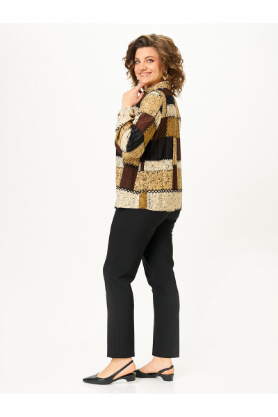 Блуза Zlata 4468 шоколадный - фото 3