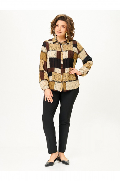 Блуза Zlata 4468 шоколадный - фото 2