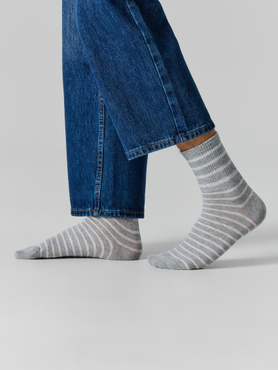 Носки Mark Formelle 106K-3583/26106K серый_меланж_рис.3583 - фото 4