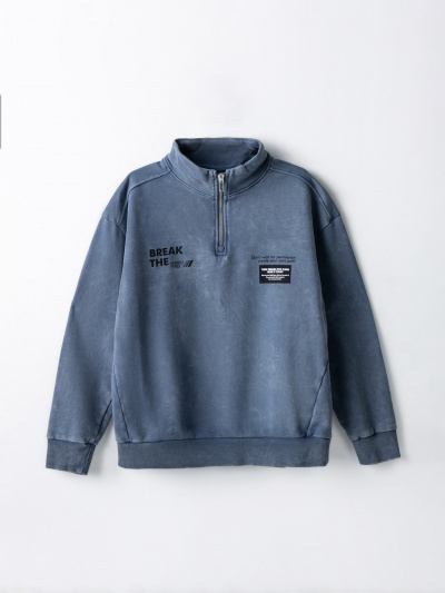 Толстовка Mark Formelle 123458/25-ОБР40066П-7 шторм_acid_wash_печать1_009.2_Эйсид_1_сл_на_пол_ - фото 2