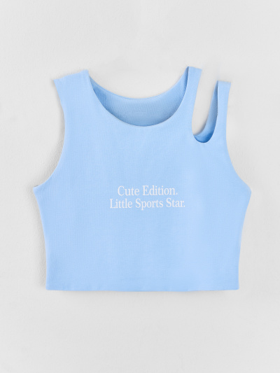 Велосипедки, топ Mark Formelle 397748/25-40443П-5 небо_печать_2_сл_на_пол - фото 2