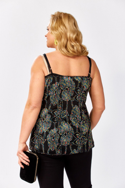 Топ Avenue 0349-3 черный_вышивка - фото 6