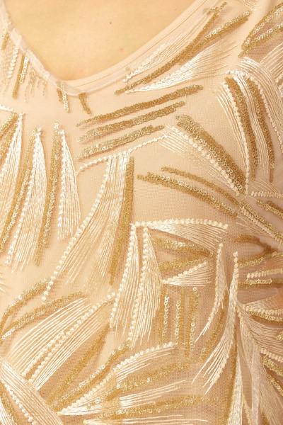 Топ Avenue 0349-4 песочный_пайетки - фото 8