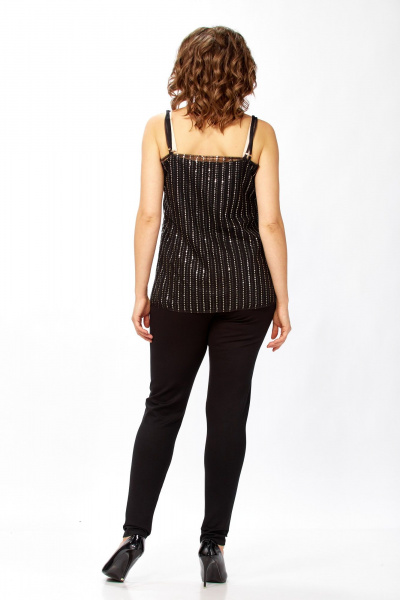 Топ Avenue 0349-5 черный_пайетки - фото 4