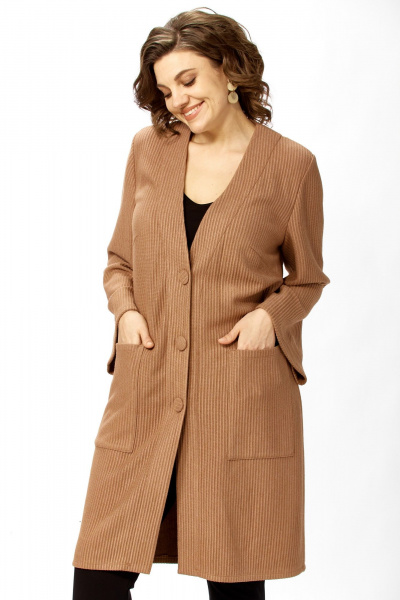 Кардиган Avenue 0340-2 желто-коричневый - фото 6