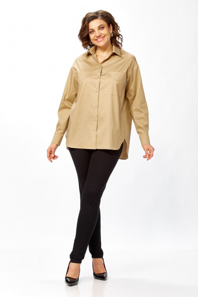 Рубашка Avenue 0343-2 песочный - фото 8