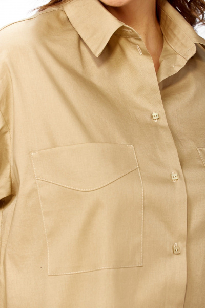 Рубашка Avenue 0343-2 песочный - фото 6