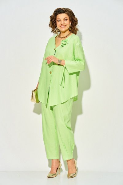 Блуза, брюки Liliana 1450Н яблоко - фото 4