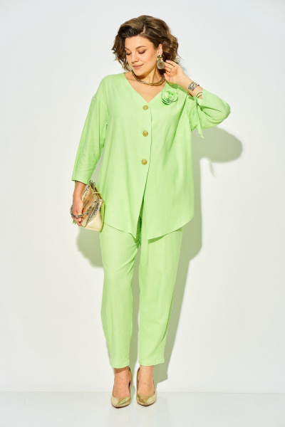 Блуза, брюки Liliana 1450Н яблоко - фото 3