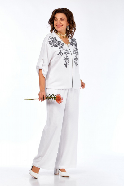 Брюки, жакет Grace for you 281 белый - фото 5