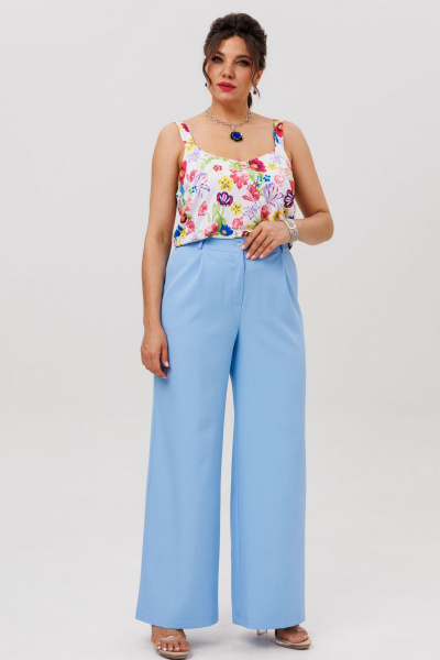 Брюки Anelli 1702.1 голубая-гортензия - фото 6