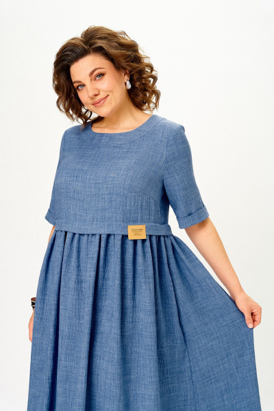 Платье Michel chic 2132/1 деним - фото 6