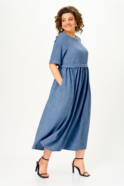 Платье Michel chic 2132/1 деним - фото 4