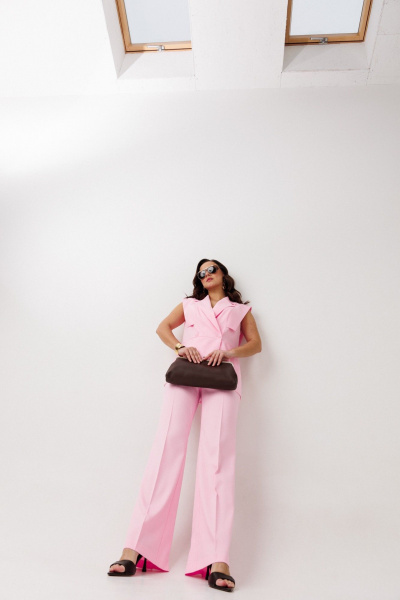 Брюки, жилет Mubliz 320 розовый - фото 6