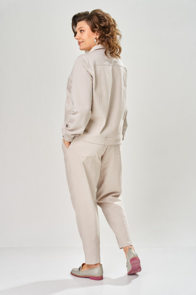 Брюки, жакет Диомант 2161 бежевый - фото 9