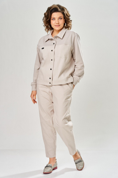 Брюки, жакет Диомант 2161 бежевый - фото 1