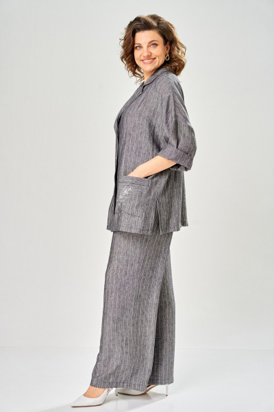 Брюки, жакет Диомант 2167 серый - фото 7
