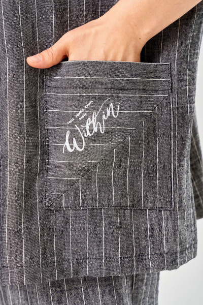 Брюки, жакет Диомант 2167 серый - фото 3