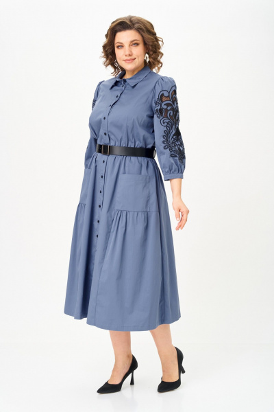 Платье Rishelie 996.2 голубой - фото 2
