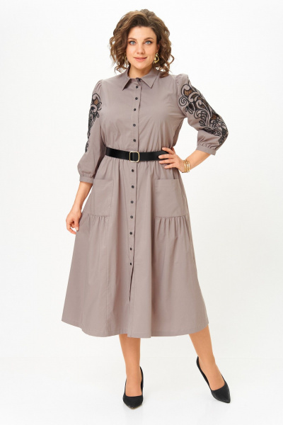 Платье Rishelie 996.4 бежевый - фото 1