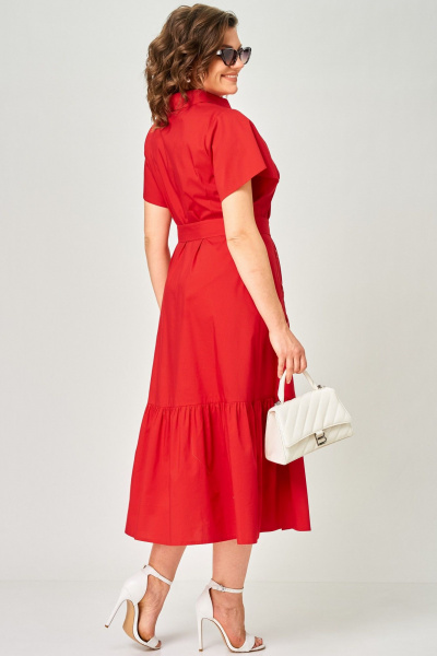 Платье EVA GRANT 7325В красный - фото 10