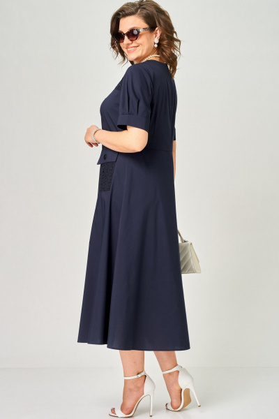 Платье EVA GRANT 7200 синий - фото 10
