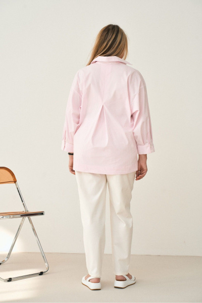 Рубашка GRATTO 4356 розовый - фото 8