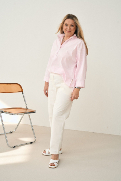 Рубашка GRATTO 4356 розовый - фото 7