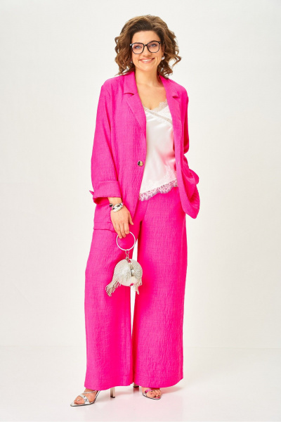 Брюки, жакет Michel chic 1446/1 фуксия - фото 2