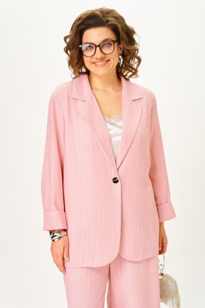 Брюки, жакет Michel chic 1446/1 зеферно-розовый - фото 6