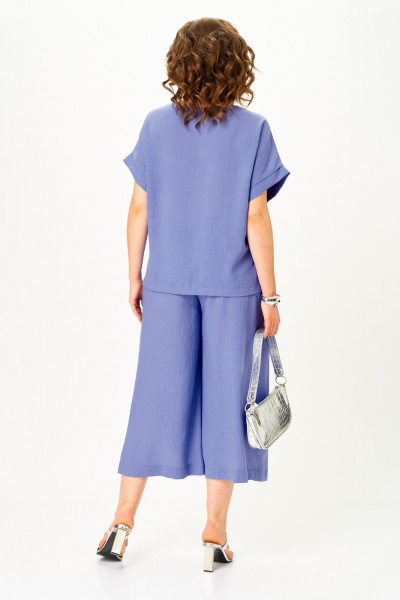 Блуза, брюки Michel chic 1451 пыльно-васильковый - фото 5